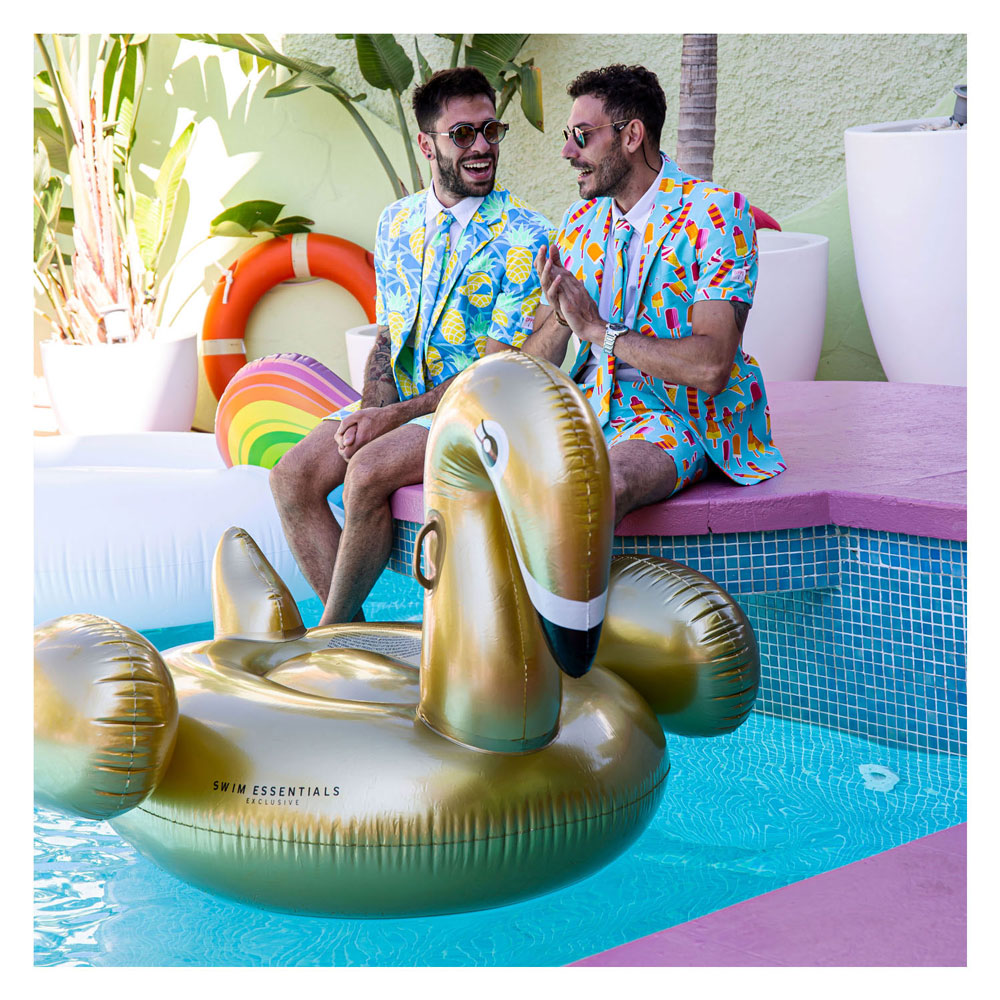 Swim Essentials Luchtbed Gouden Zwaan