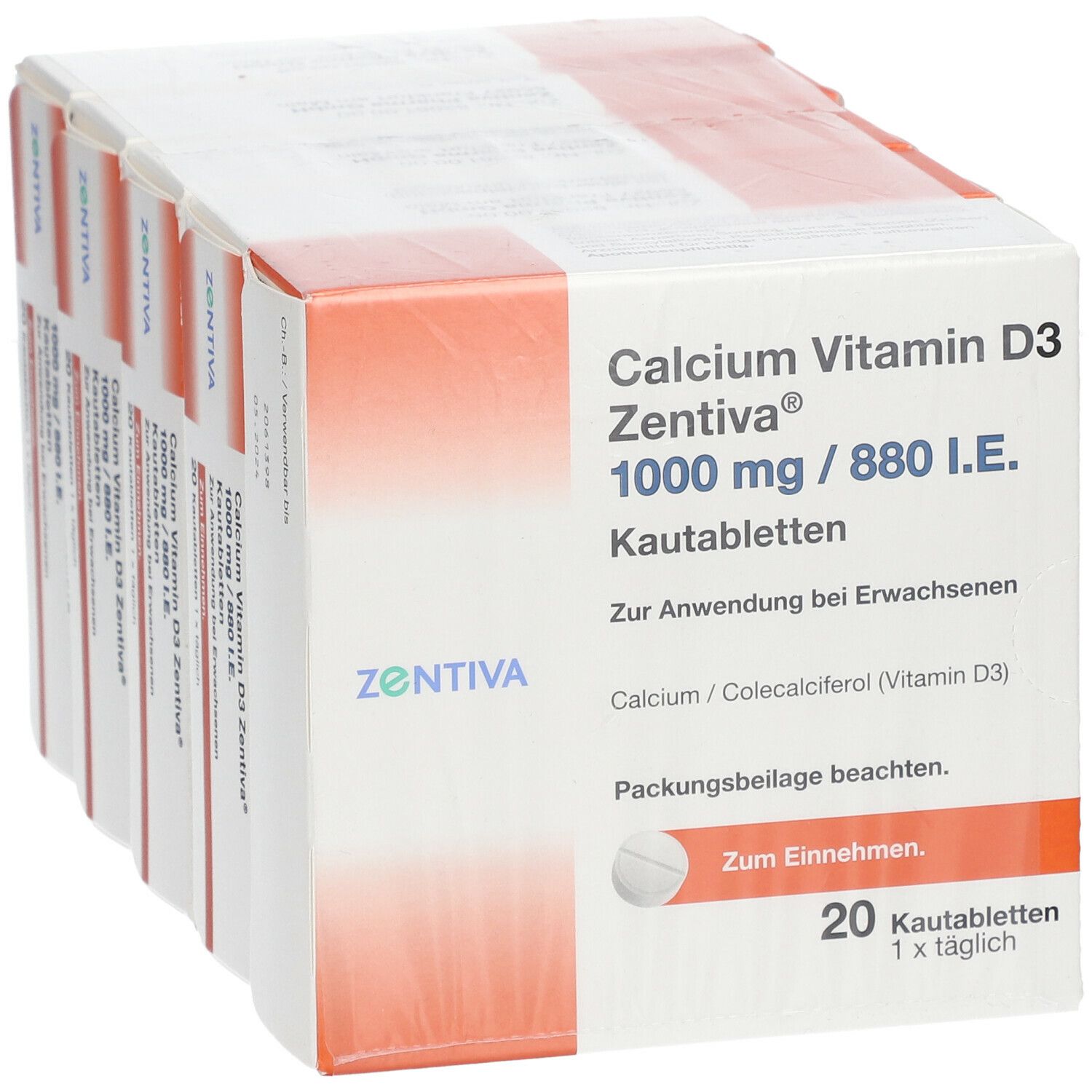Calcium Vitamin D3 Zentiva® 1000 mg/880 I.E.