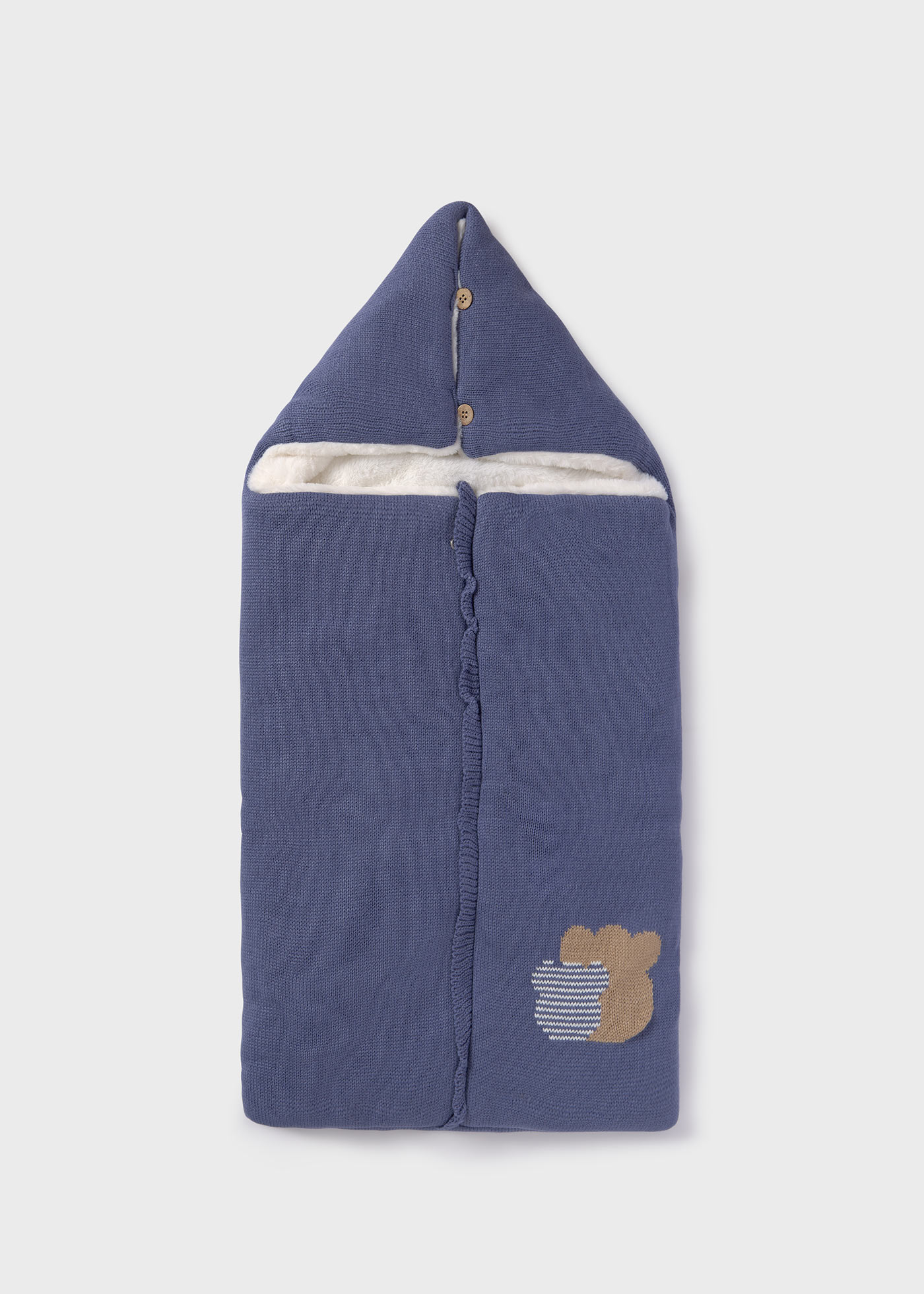 Saco de dormir de tricô para o cabelo do bebê