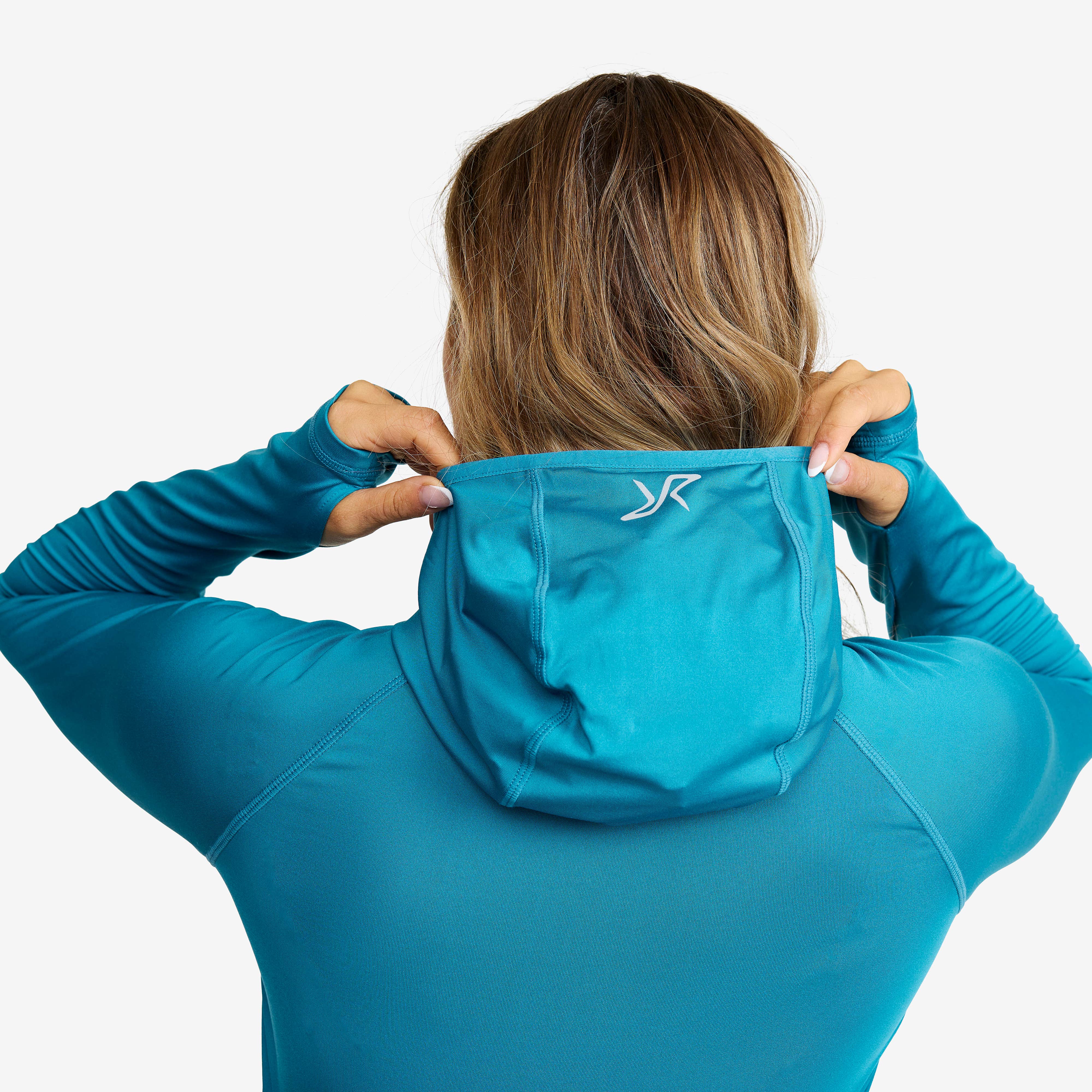 Arches Light Hoodie Dame Saxony Blue