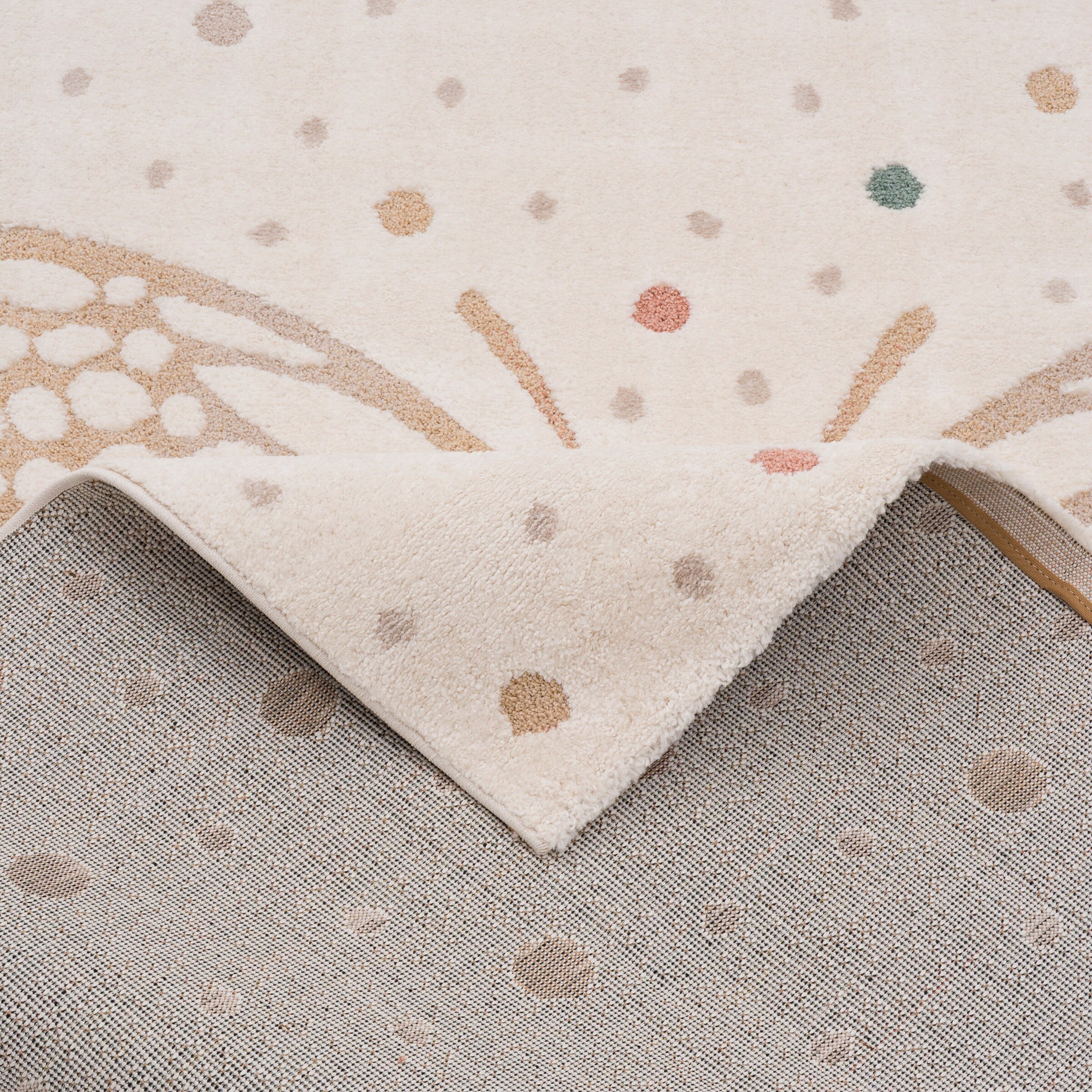 Pergamon Kinder Teppich Happy Kids Creme - 120x170 cm