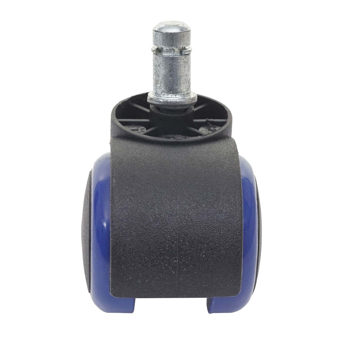 5er-Set Hartbodenrollen MCW-H86, Bürostuhl-Rollen Stuhlrollen, 150kg belastbar Ø 11mm ~ blau