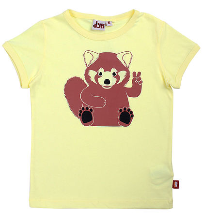 ANIMAL T-Shirt - AnimalHide - Pastel Yellow Peace Roter Panda