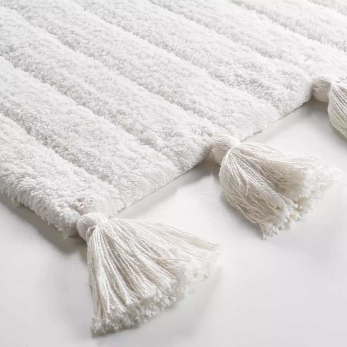 Tapis de bain coton (50 x 80 cm) Minatis Blanc