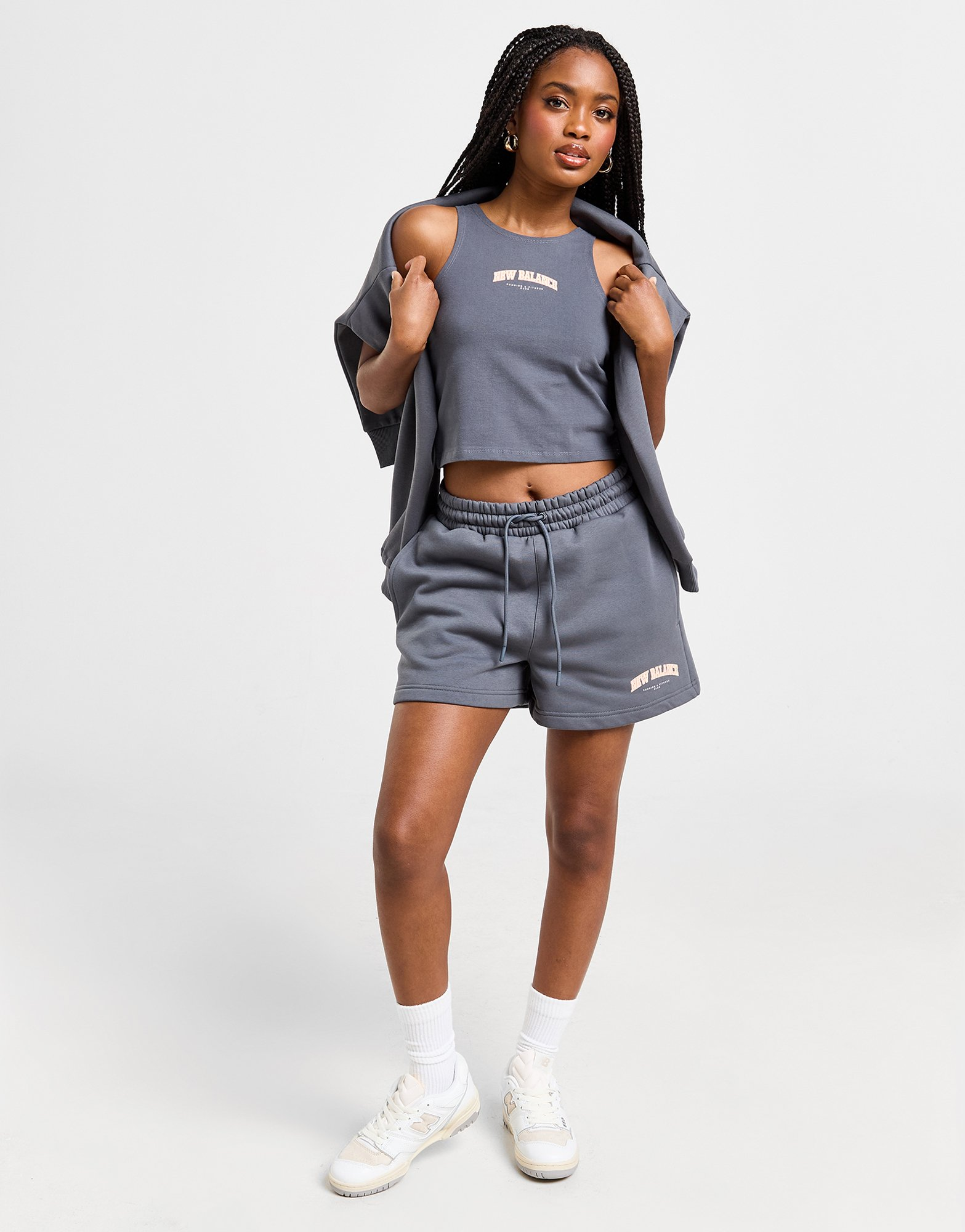 New Balance Short Logo Fleece Femme
