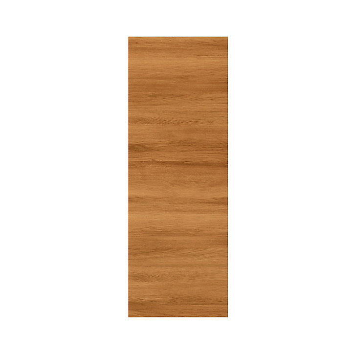Côté de remplacement haut Goodhome Chia décor chêne fumé H. 90 cm x l. 32 cm x Ep. 18 mm