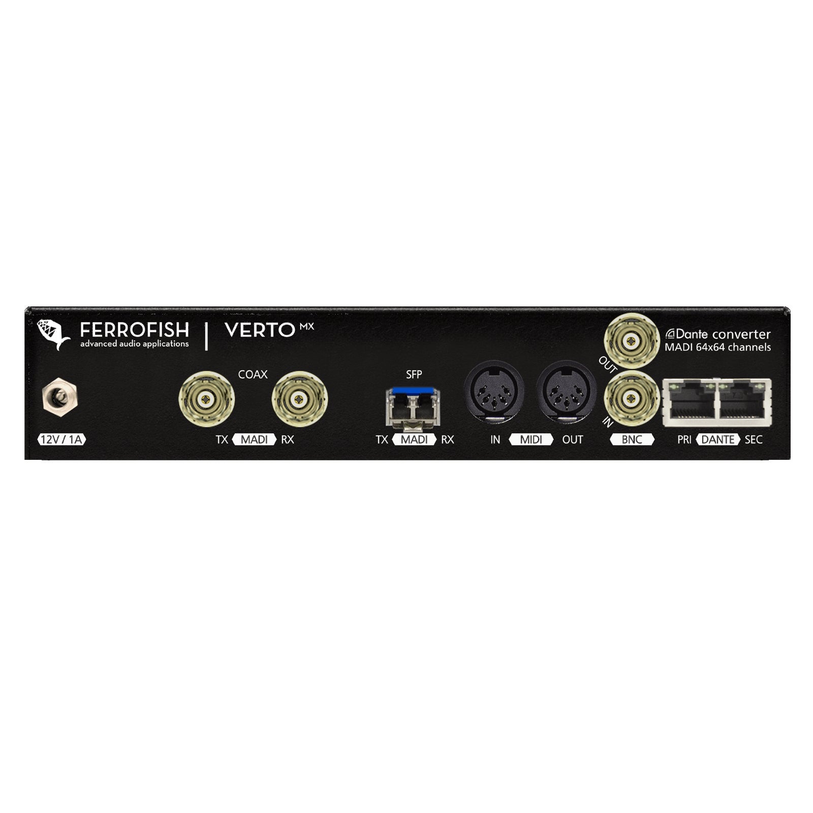 Ferrofish Verto MX Singlemode 64x64 MADI-Dante converter