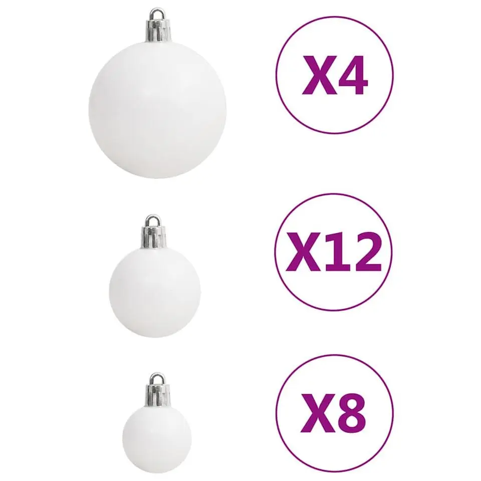 vidaXL - Kerstballenset - Multikleur - Polystyreen