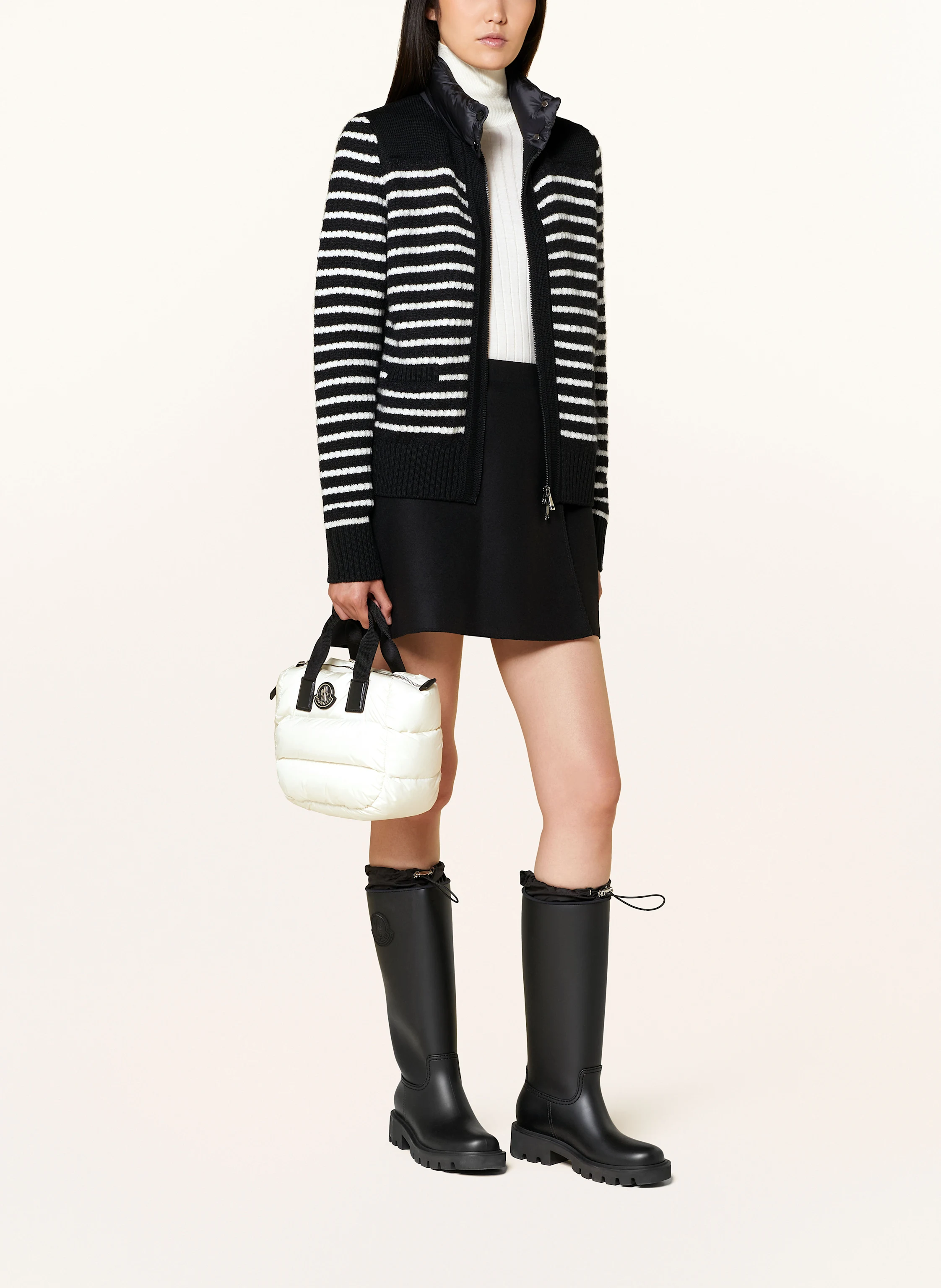 MONCLER Strickjacke TRICOT im Materialmix