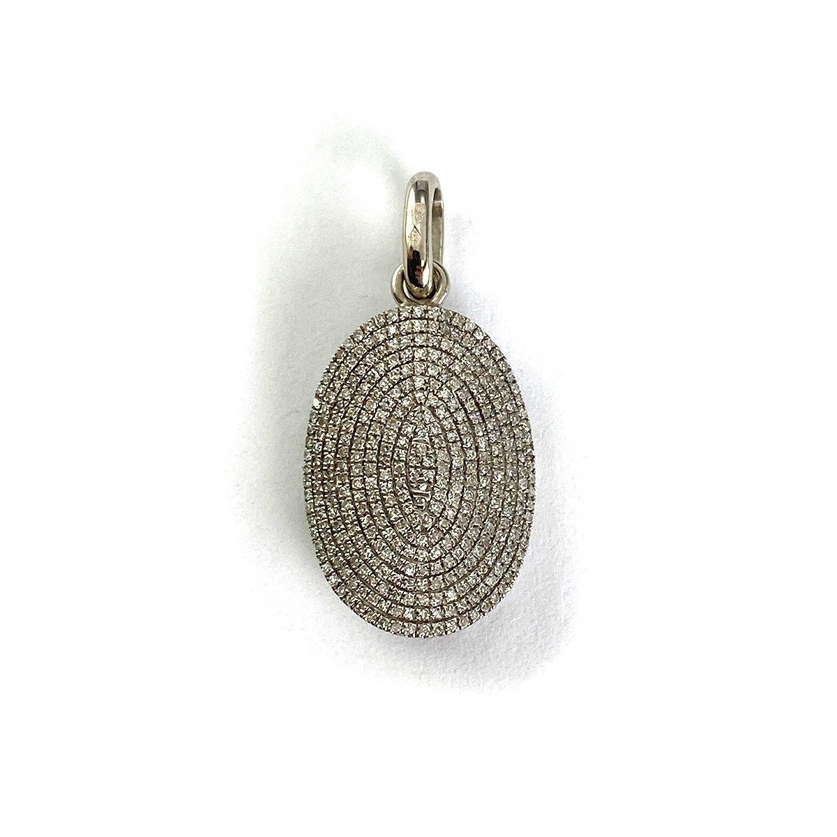 Pendentif d'occasion or 375 blanc diamants