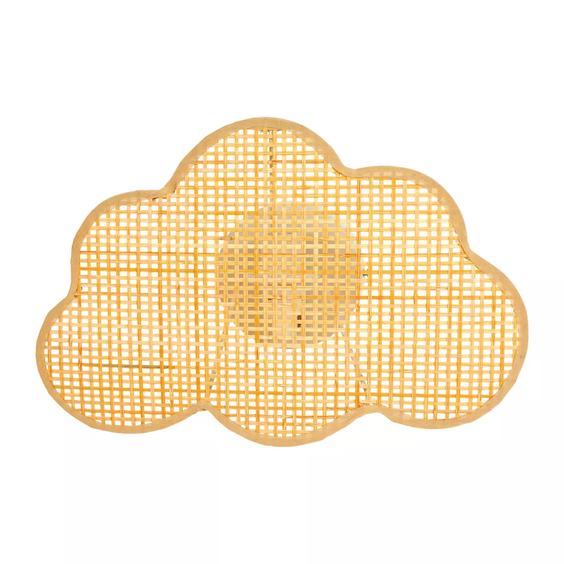 Applique murale enfant bambou (30 x 20 cm) Nuage Beige