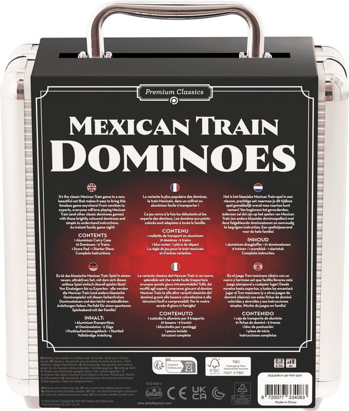 Pressman - Mexican Train Dominoes - Spel - Multikleur - 91 Stenen