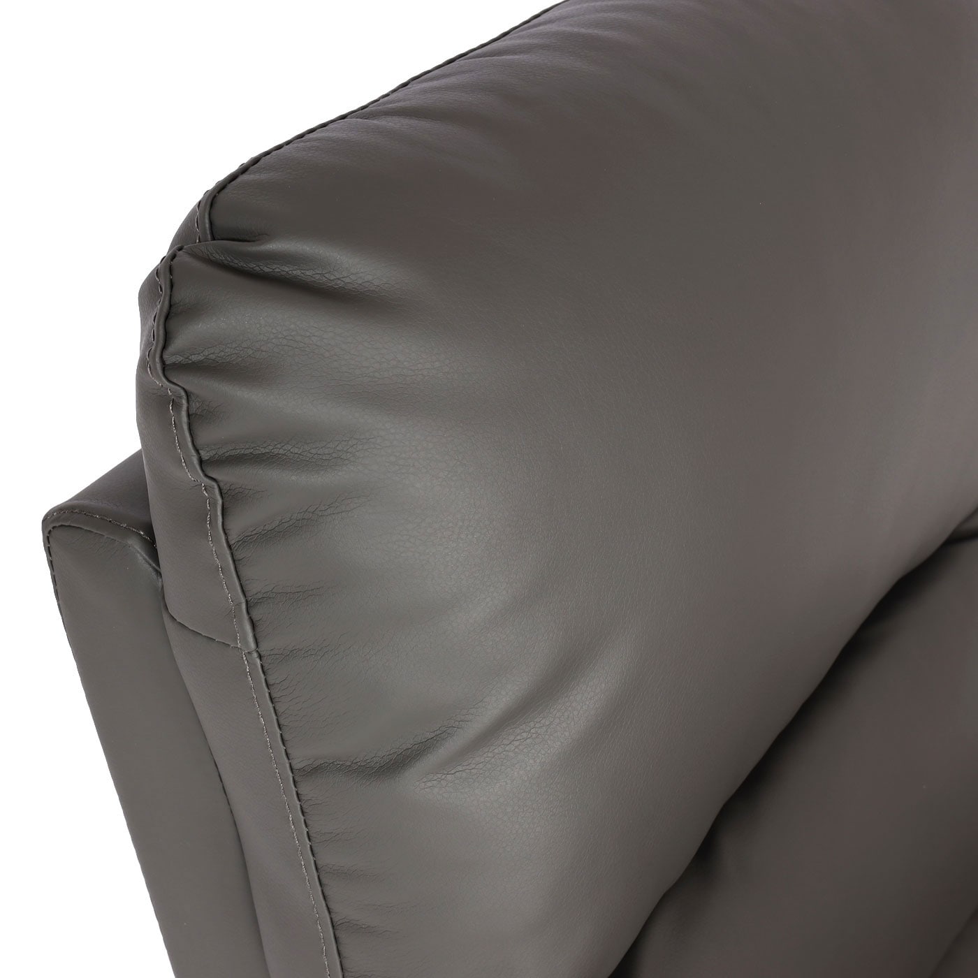Fernsehsessel MCW-K62, Sessel Relaxsessel TV-Sessel Liege, Liegefunktion Aufstehhilfe, Metall Kunstleder ~ grau
