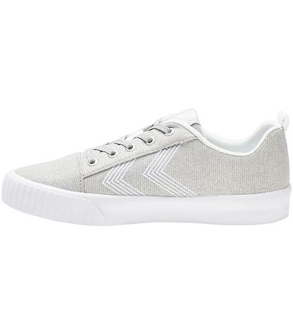 Hummel Sko - HMLBase Court Glitter Jr - Sølv