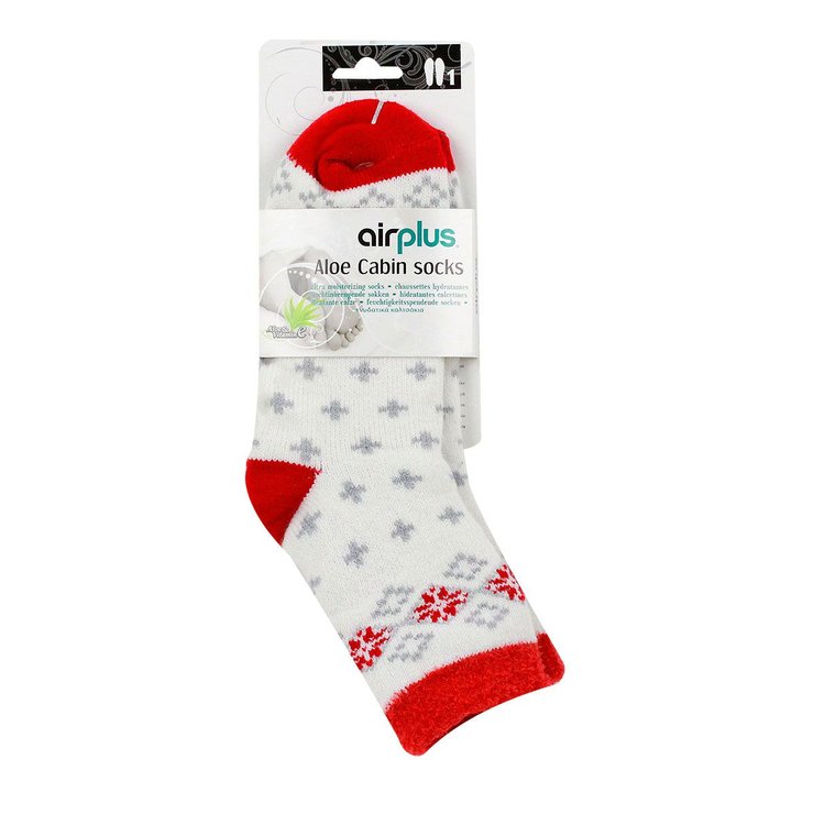 Chaussettes hydratantes Flocons rouges
