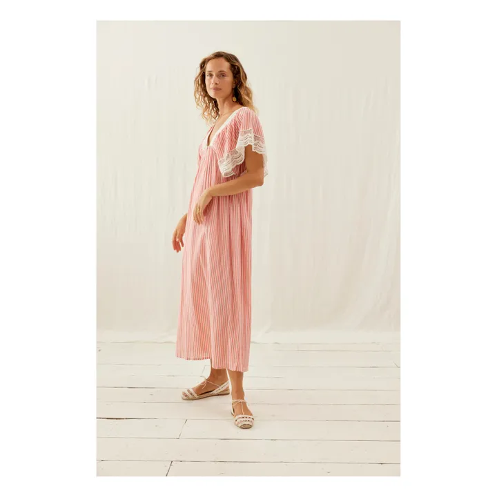 Louise Misha Robe Ashila Rayures - Collection Femme | Rose