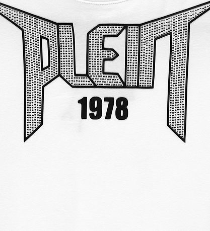 Philipp Plein T-Shirt - 1978 - Weiß m. Strassstein