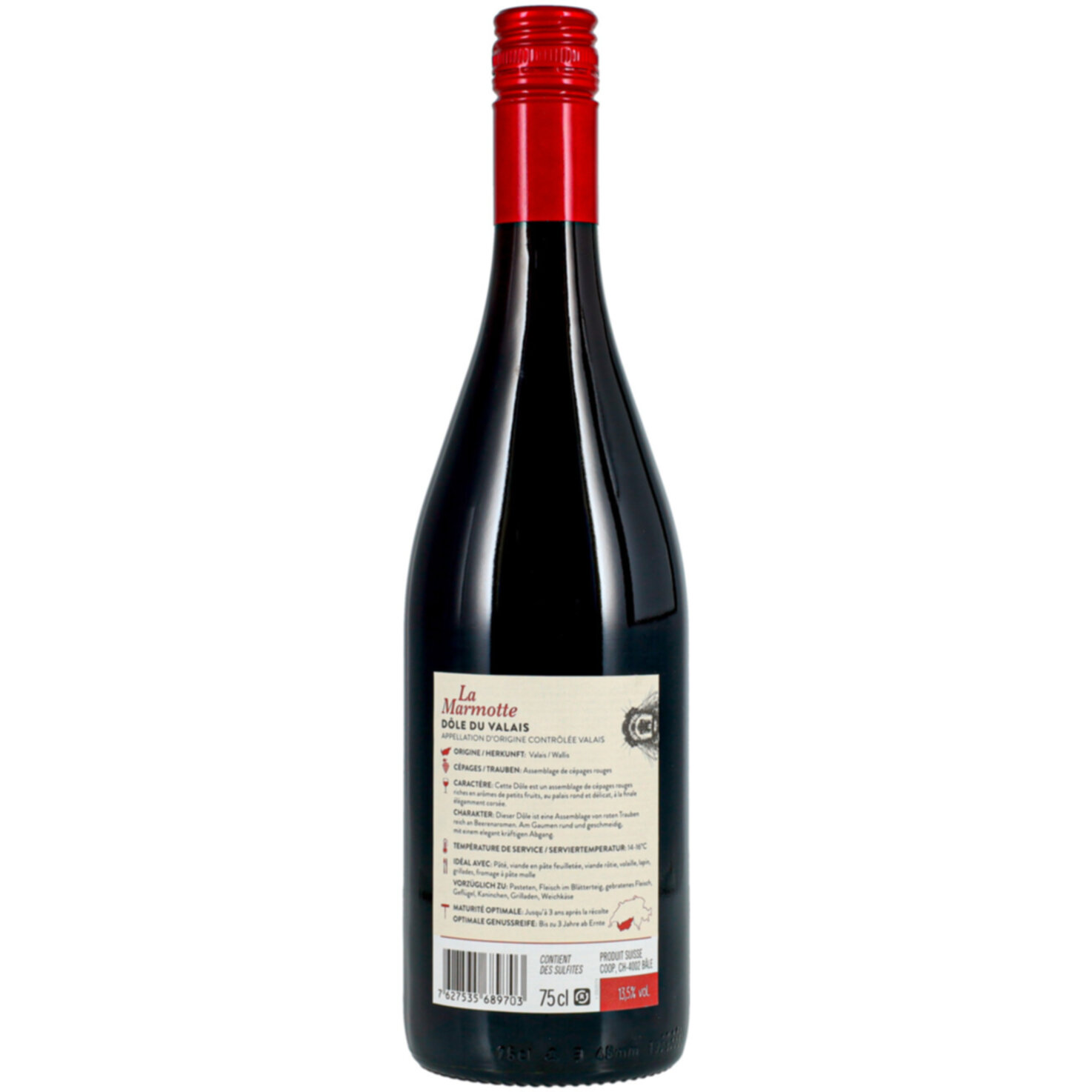 Dôle du Valais AOC La Marmotte -75cl