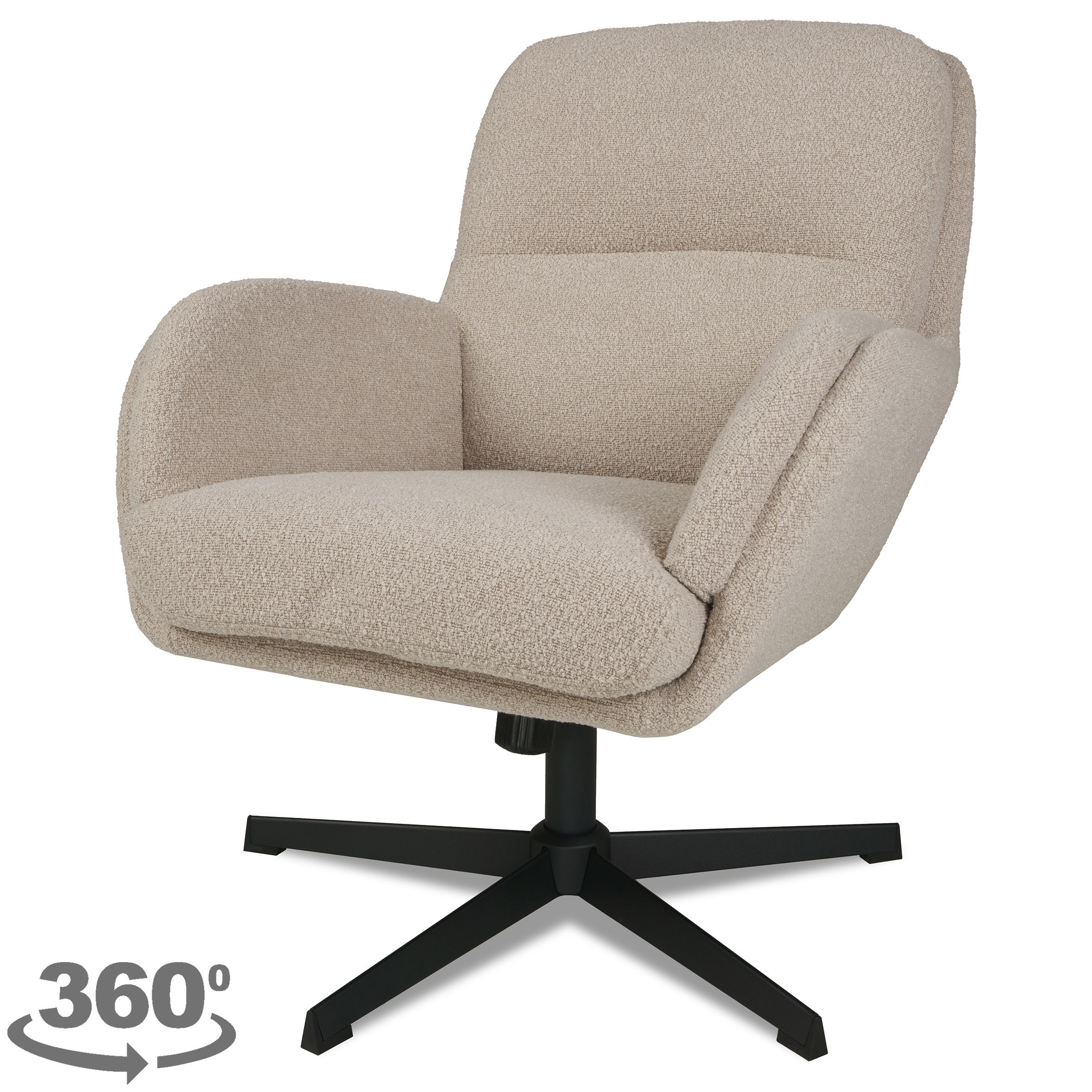 Draaifauteuil Naturel CH-73.013 Moss B70 x D77 x H90 cm