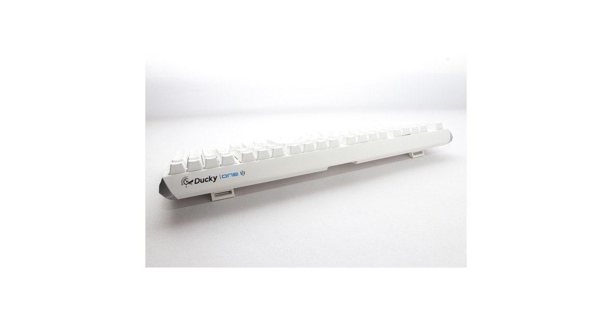 DuckyOne 3 Classic Pure White, toetsenbord  (Wit, US lay-out, Cherry MX Silent Red, RGB led, Double-shot PBT, Hot-swappable, QUACK Mechanics)