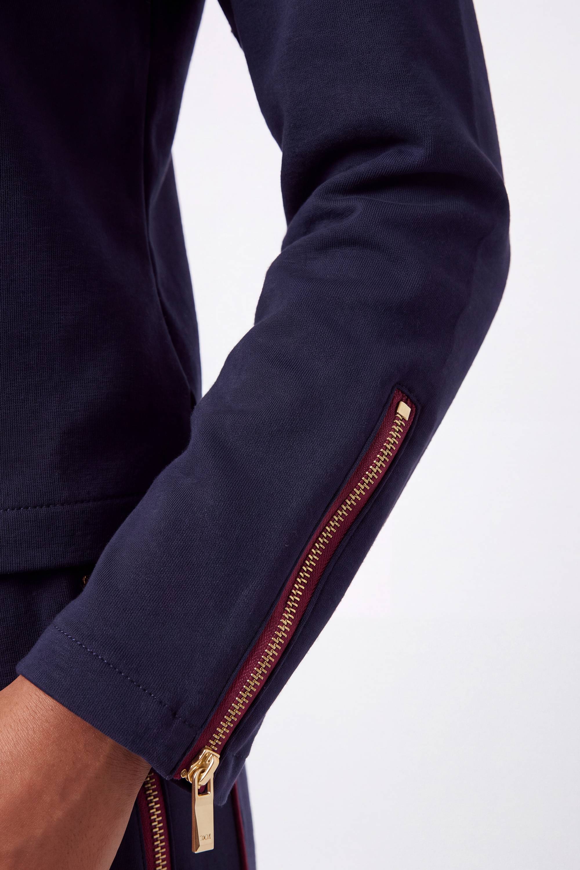 KarenMillen Sweat-shirt Décontracté En Mélange Viscose Avec Détail Zip