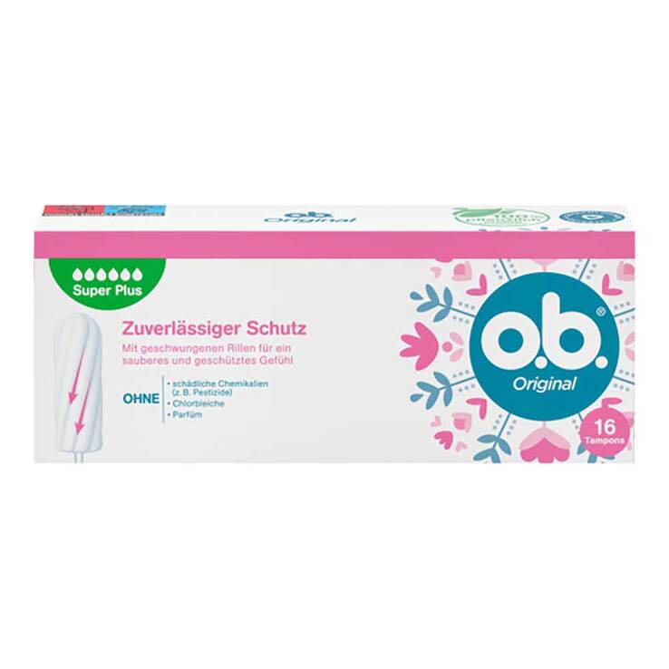 O.B. Tampons super plus, 16 St