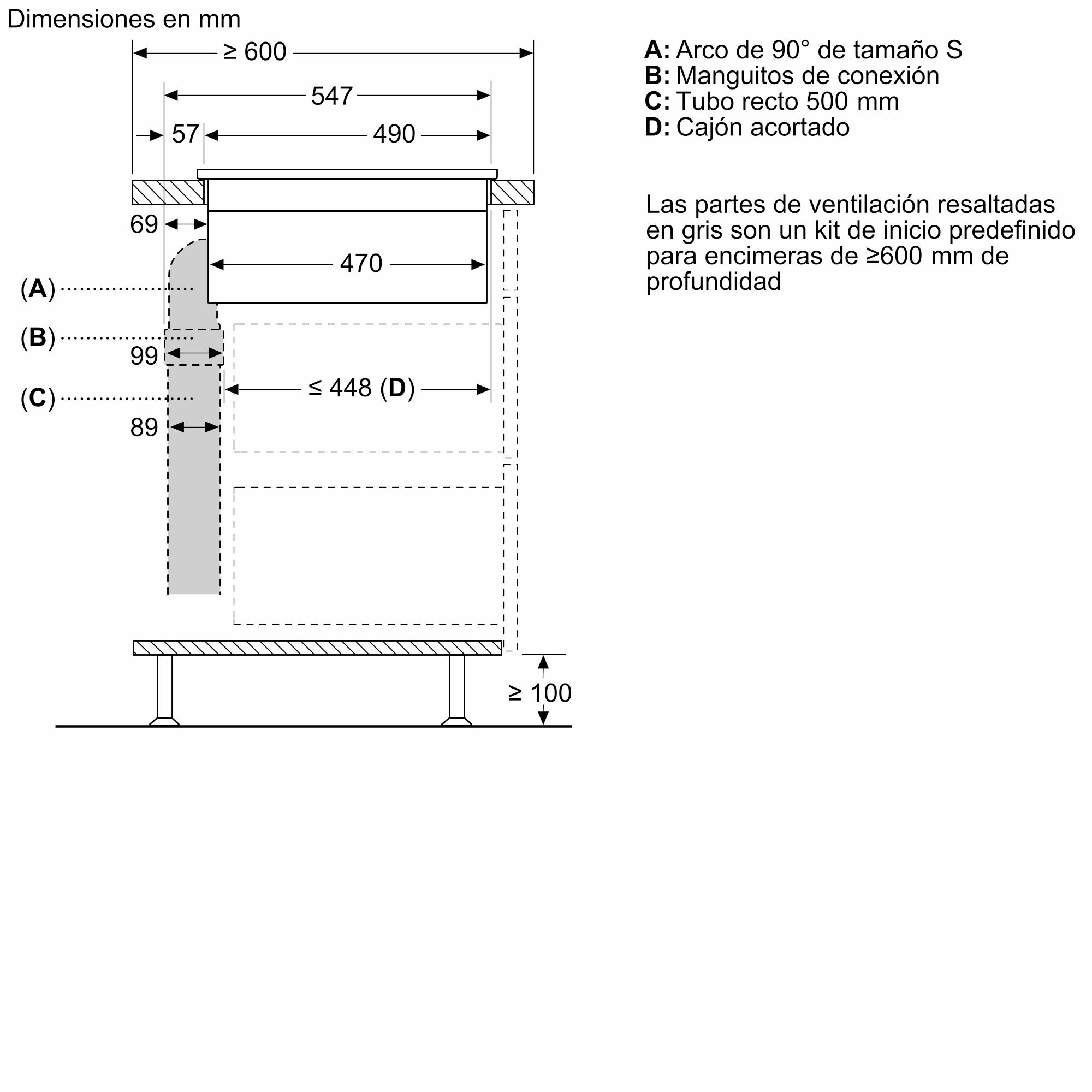 Kit de saída externa HEZ9VDKE117006701