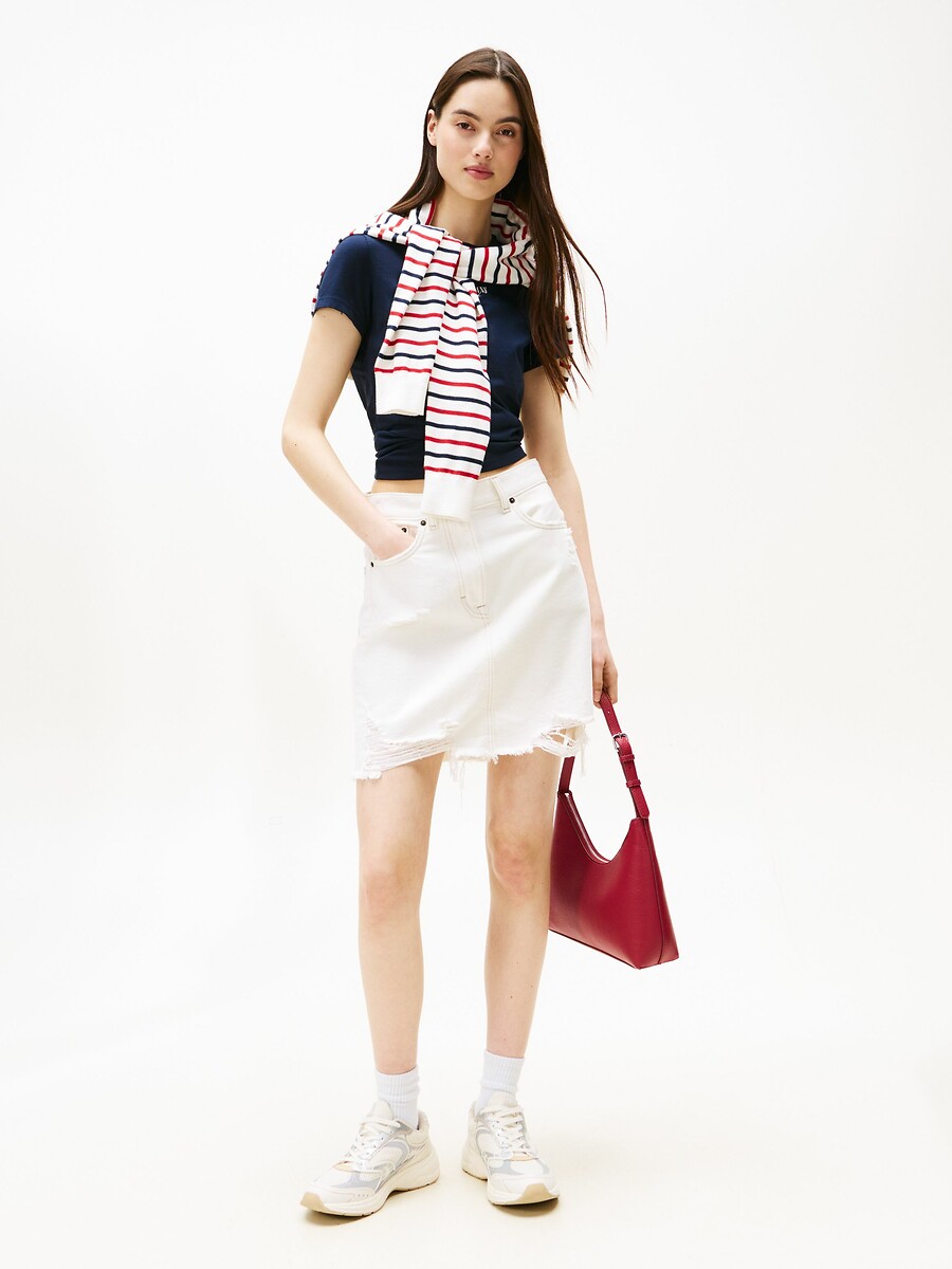 TOMMY JEANS<br>Camiseta de manga curta com gola redonda