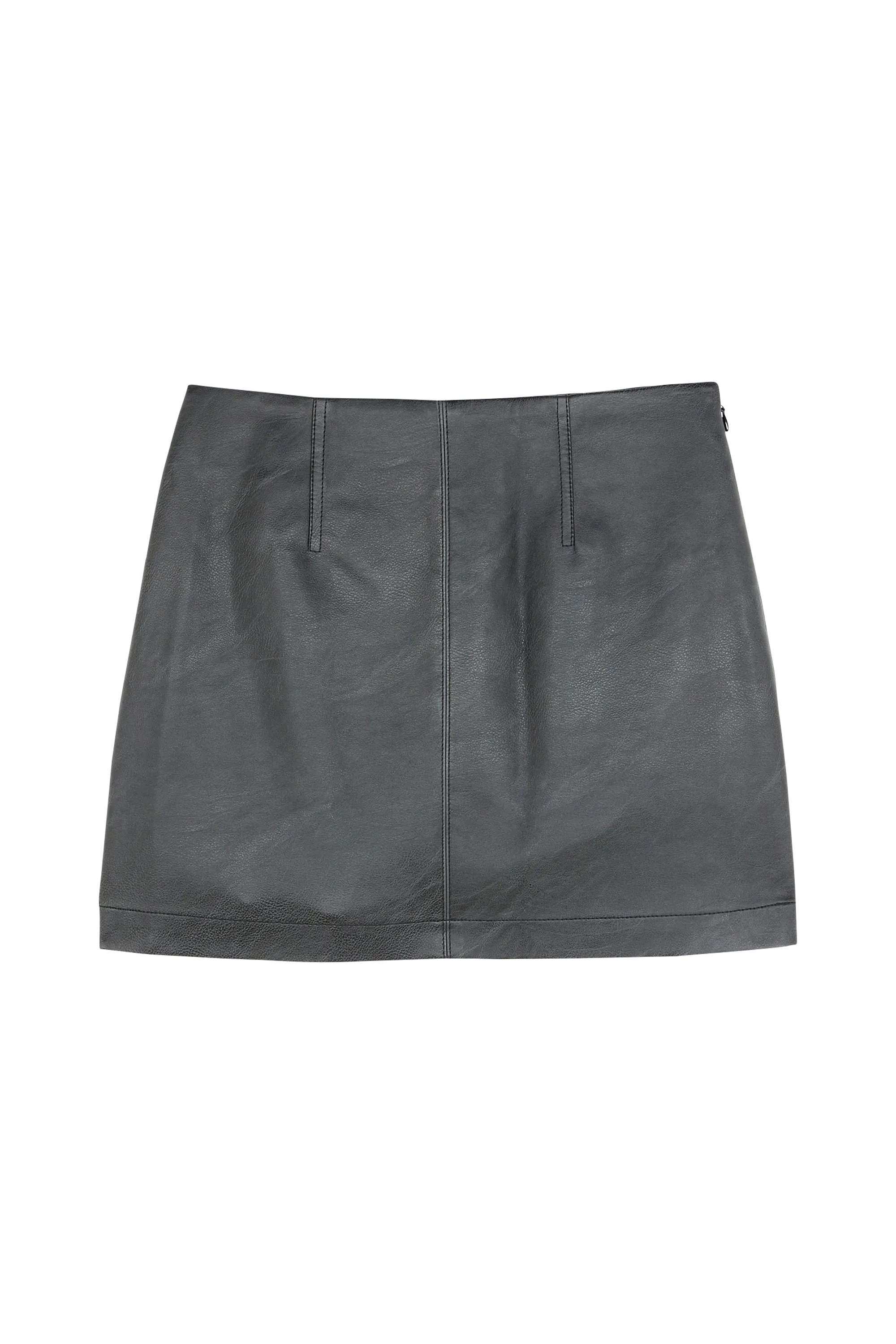 CALVIN KLEIN JEANS Jupe FAUX LEATHER SKIRT Noir