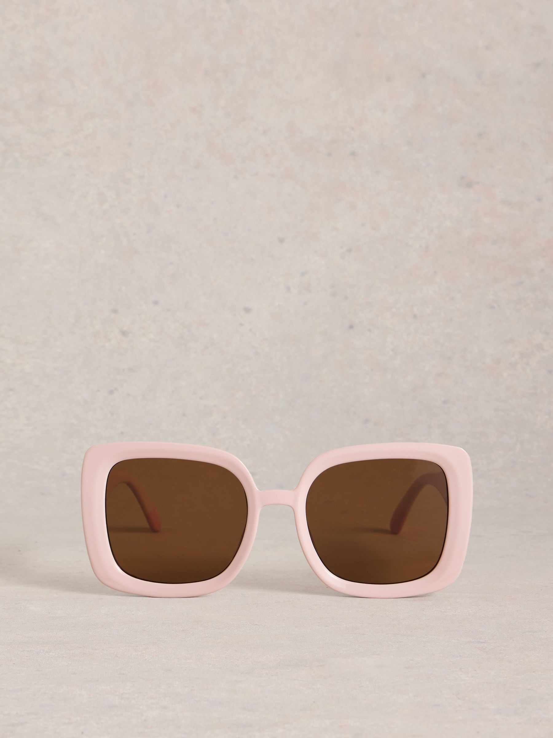 Roze - White Stuff Oversized Square Sunglasses