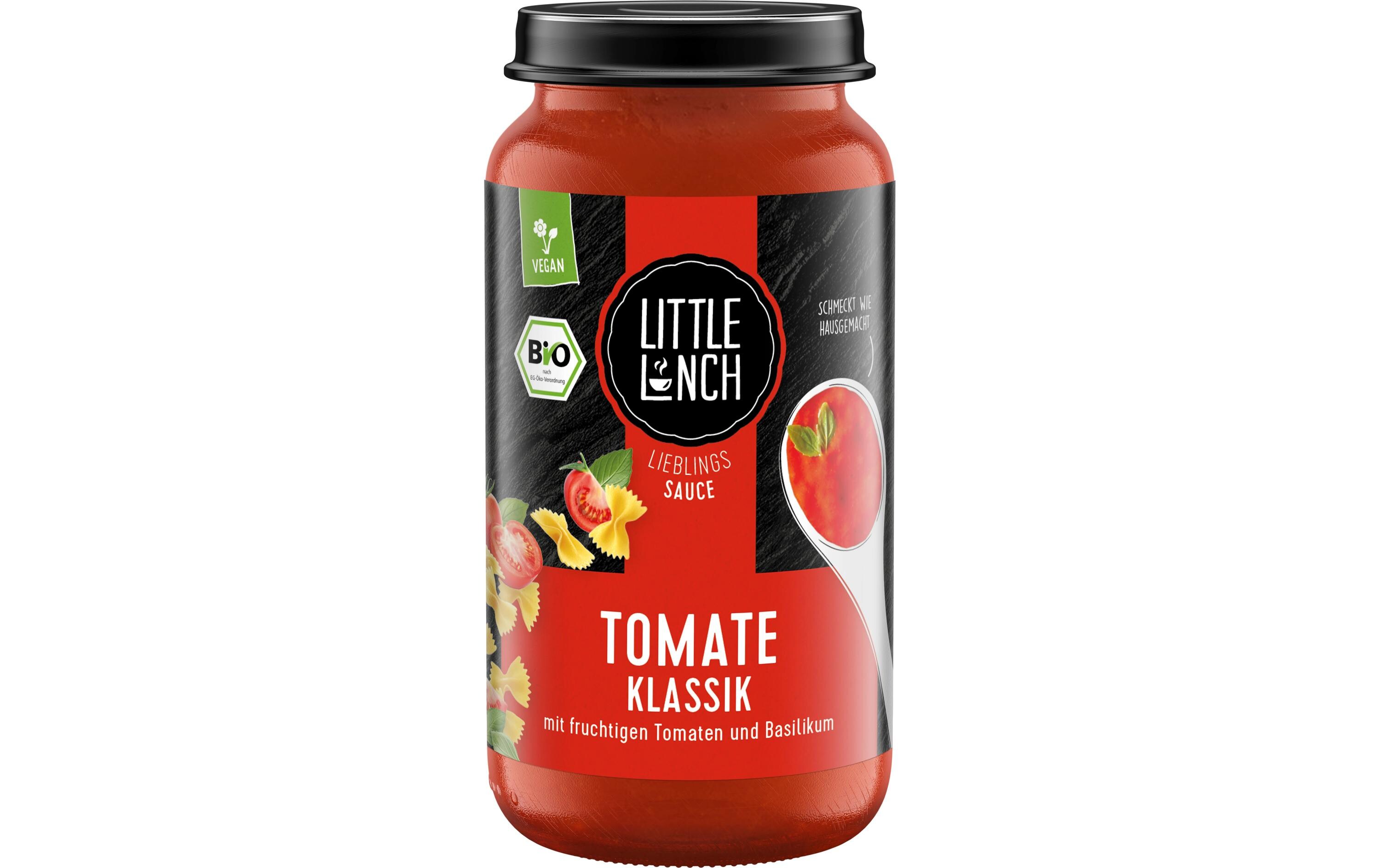 Lieblingssauce Bio Tomate Klassik 250 gTeigwaren Sauce mit frischen Tomaten und Basilikum