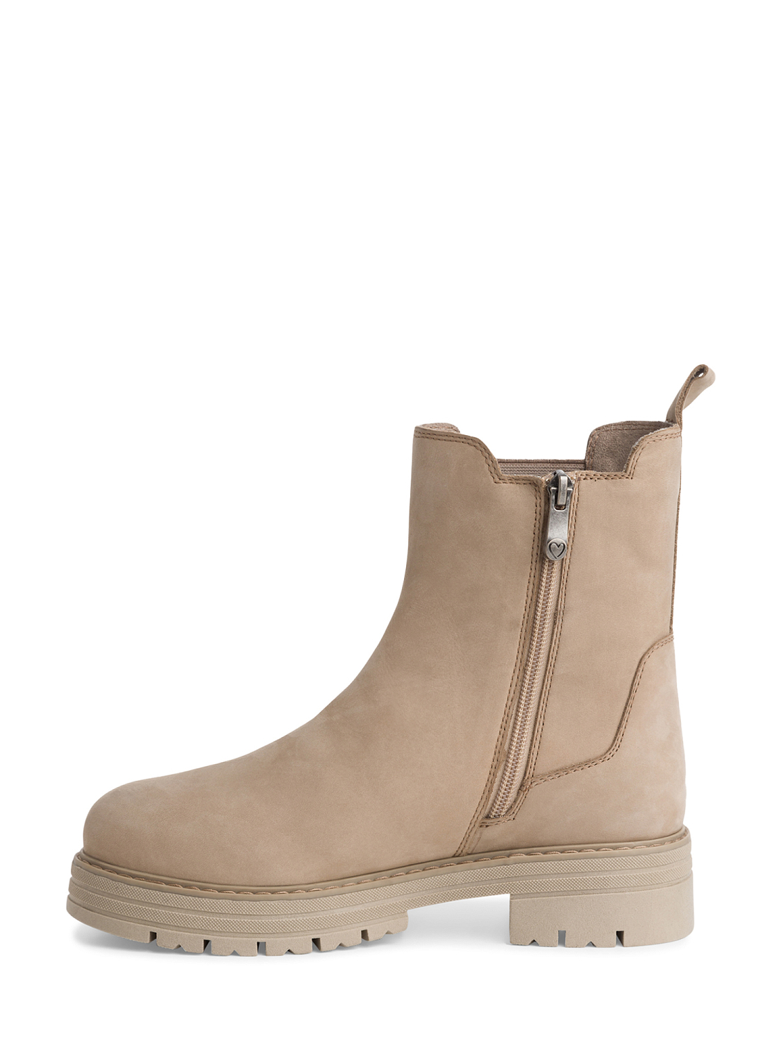 Marco Tozzi Taupe Leather Chelsea