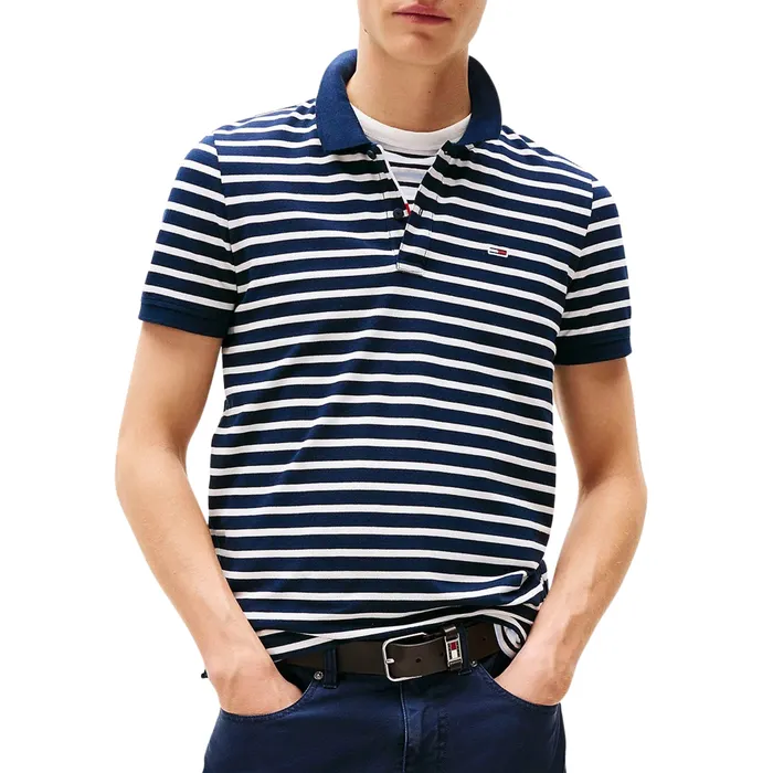 Tommy Hilfiger Slim Placket Flag Polo Heren