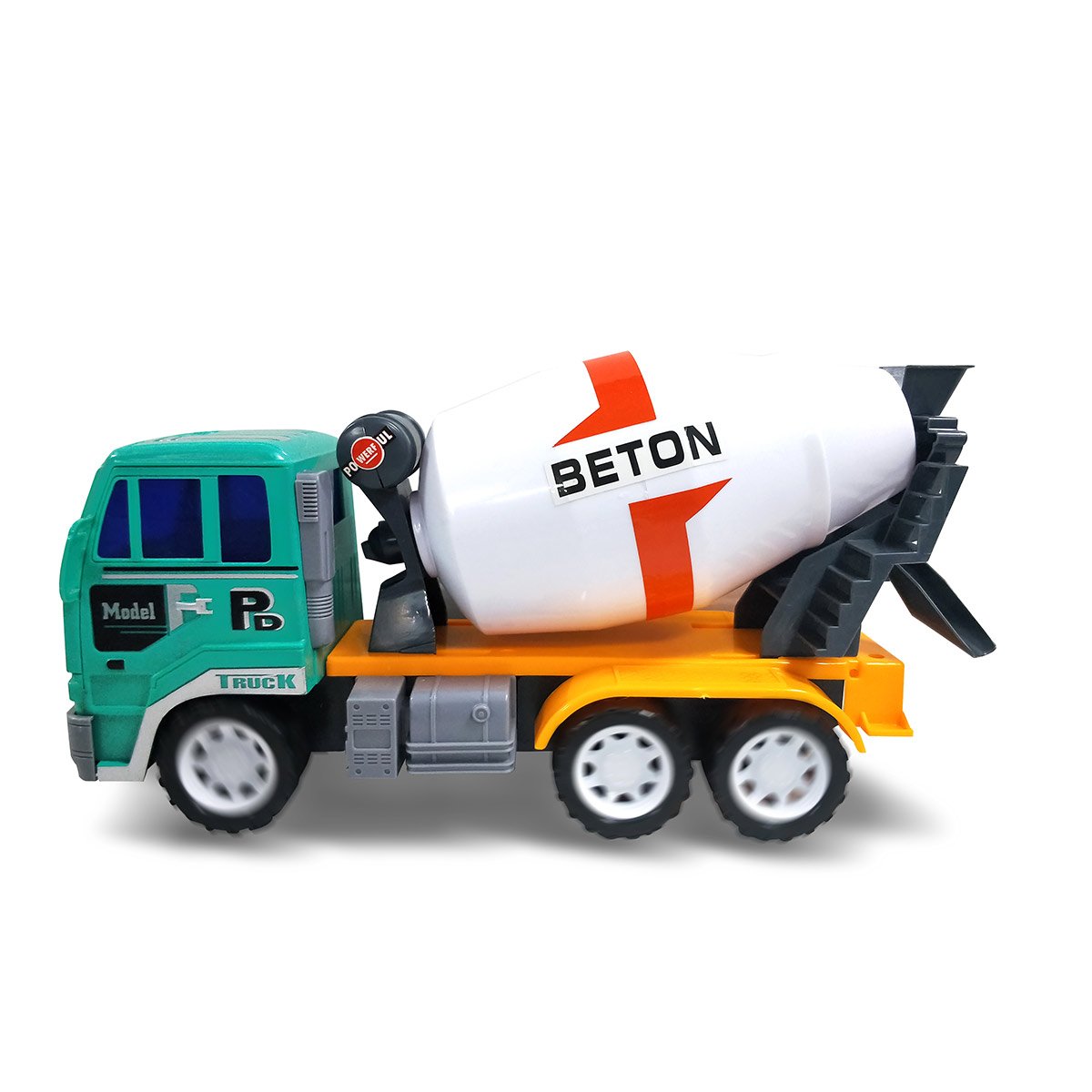 Camion toupie à béton 30 cm friction