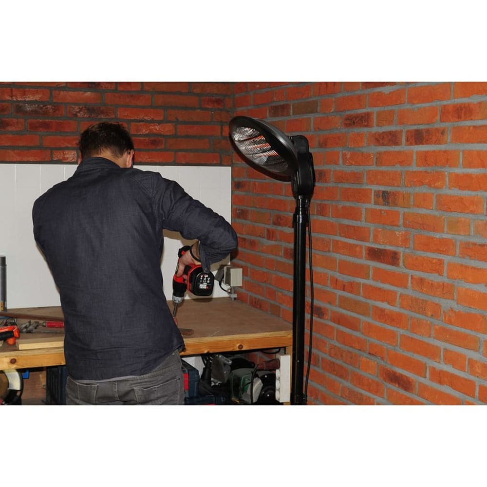 Chauffage de plancher electra 2000 w quartz noir smq2000a