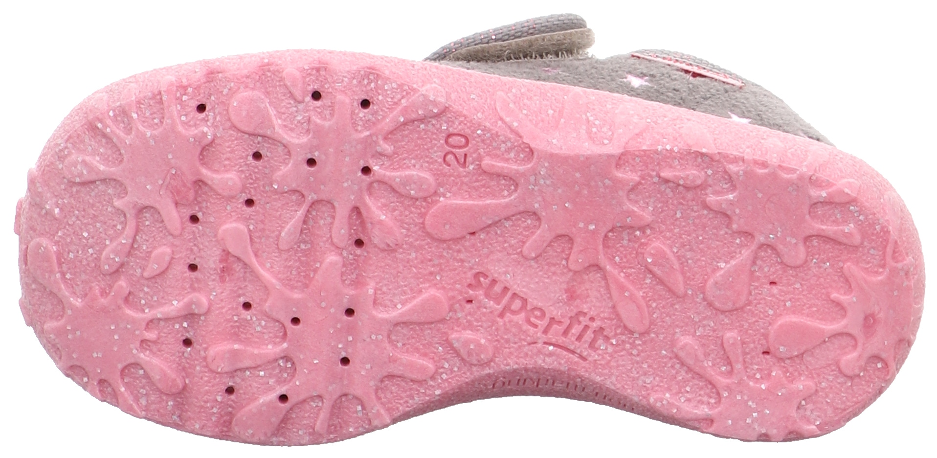 Superfit Hausschuh »SPOTTY WMS: Mittel«  Klettschuh, Kindergarten Schuh mit Motiv, Grössenschablone zum Download