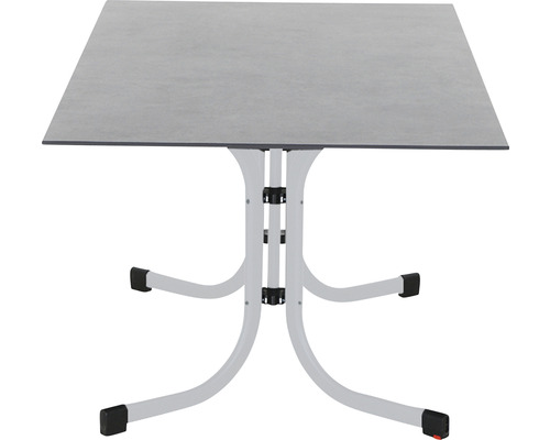 Tuintafel Sola 160x90 cm staal zilver opvouwbaar