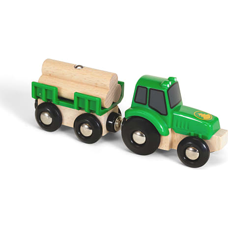 BRIO traktor med vogn og tømmer 33799