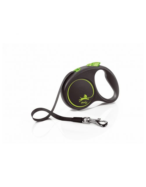 Flexi Black Design Tape S 5 m - Hondenriem