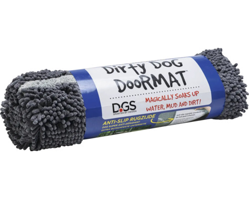 Dirty Dog Deurmat Runner Pootafdruk Diverse Kleuren 90 x 66 cm Beige Bruin Zwart Microvezel