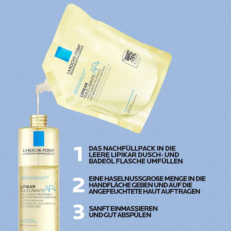 La Roche-Posay Lipikar Dusch- und Badeöl AP + , 400 ml