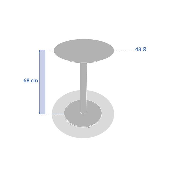 Table d'appoint de jardin ronde OLIMIO Avoine