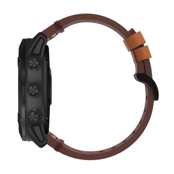 Nail lær klokkereim easyfit Garmin Epix Pro (47mm) - Chestnut Oak