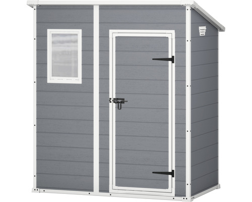 Tuinhuis, gereedschapsschuur KETER Manor Pent 6x4 incl. vloer 183,5 x 111 cm grijs