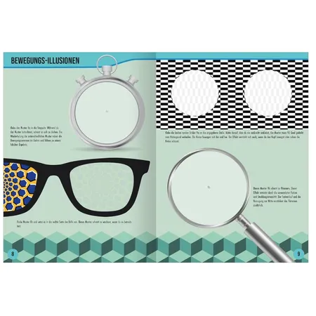 ars Edition Optische Illusionen Stickerheft