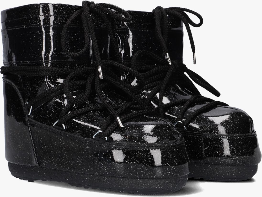 MOON BOOT zwarte moon boot  icon low glitter