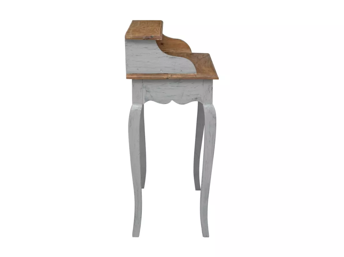 Bureau d'écriture bois d'acajou massif 80x40x92 cm