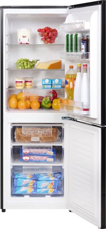 Everglades EVUD4043 - Koel-vriescombinatie - Zwart - E Klasse - 207 Liter