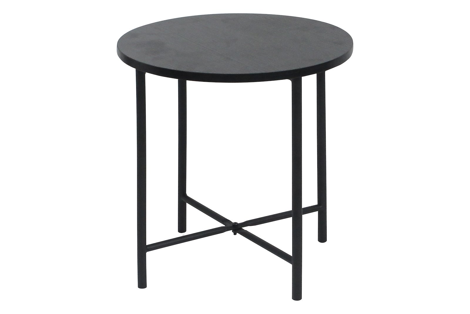 Vanessa bord sort Ø:40cm melamin folie MDF plate
