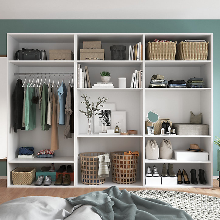 Barre de penderie en acier gris GoodHome Atomia 100 cm